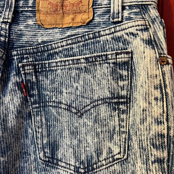 RARE Vintage 80’s High Waist 501 Button Fly Acid Wash Levi’s USA 11 - Picture 8 of 8